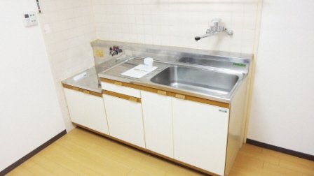 キッチン　2口コンロ設置可