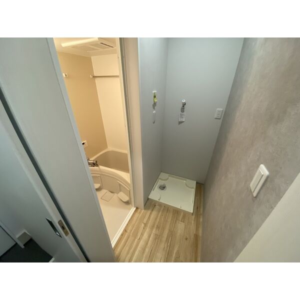 収納　室内洗濯機置き場