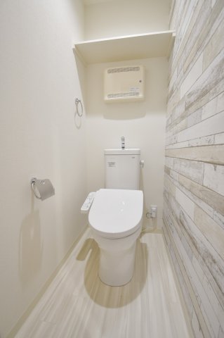 トイレ　清潔感があるトイレです。入るとホッとする、そんな空間。