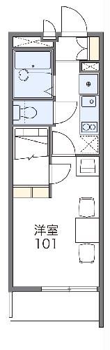 レオパレスブリリアントの間取り写真