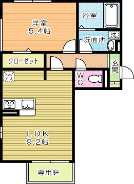 ザ・レジデンスD-room守恒の間取り写真