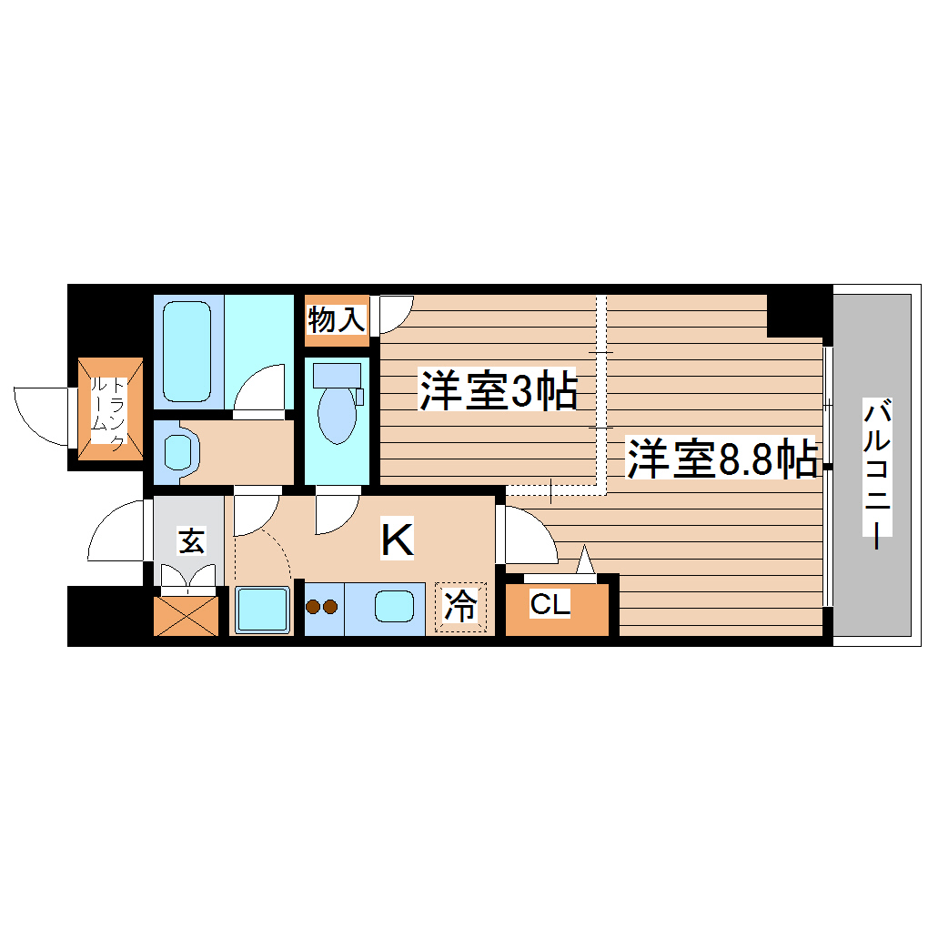 コンフォートEXE新田ステーションの間取り写真