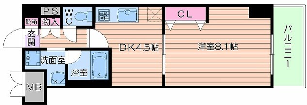 ソルレヴェンテ梅田の間取り写真