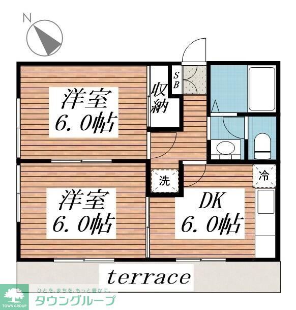 クレール松飛台の間取り写真