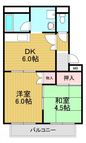 コンフォール東山の間取り写真