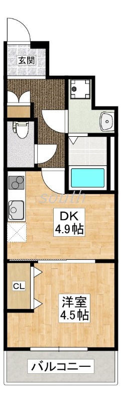 GARDENIA高井田の間取り写真