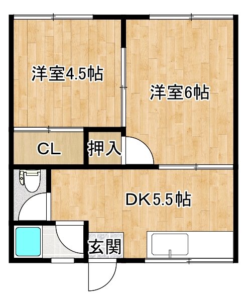 ちとせ荘の間取り写真