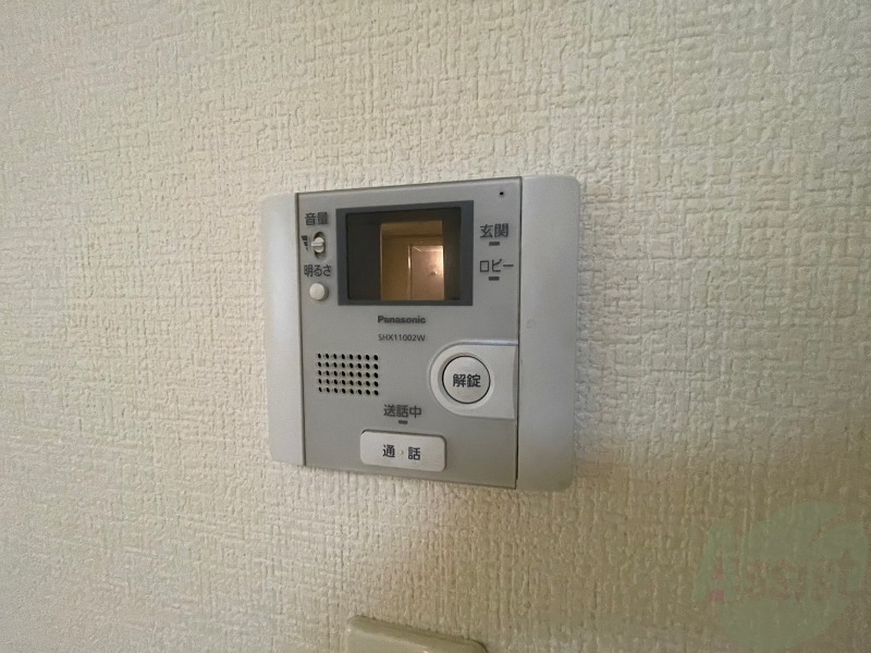 セキュリティ　インターホンは通話ができるので急な訪問があっても安心です。