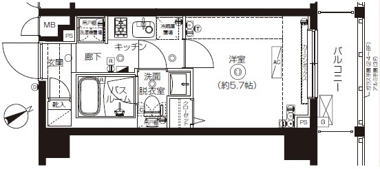 東武東上線 上板橋駅 徒歩6分 8階建 築12年の間取り写真