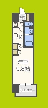 コンフォリア阿波座の間取り写真