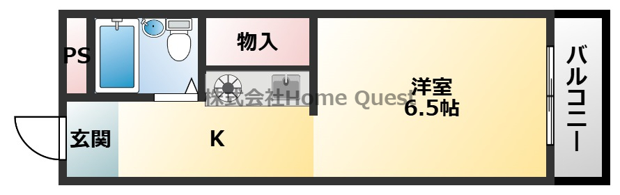 大宝菱屋西ロイヤルハイツの間取り写真
