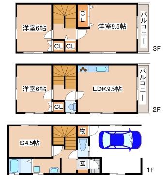 大池町2丁目貸家の間取り写真