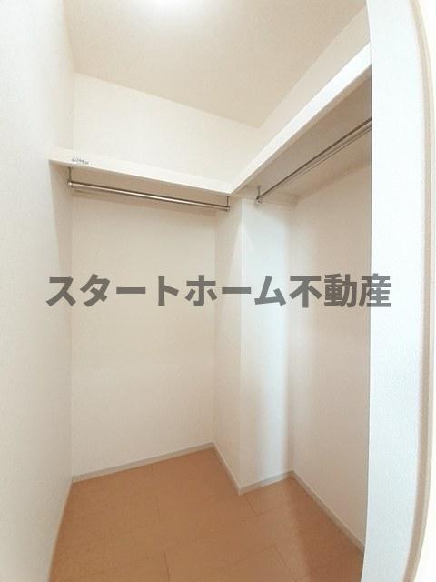 収納　たっぷりとした収納スペースです