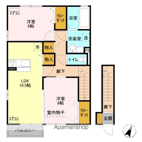 ＪＲ高崎線 高崎駅 徒歩33分 2階建 築12年の間取り写真