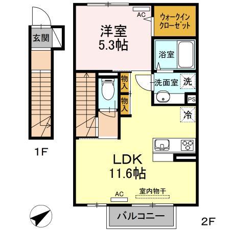 グレイスヴィラ南浜 A棟の間取り写真