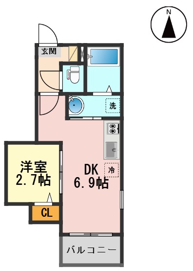 都営新宿線 篠崎駅 徒歩10分 3階建 築1年の間取り写真