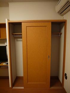 収納　衣類がたくさん掛けられます