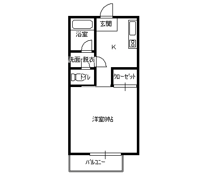 コーポアイＨの間取り