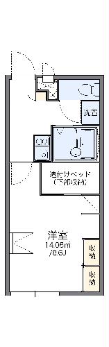 レオパレスメルベーユの間取り