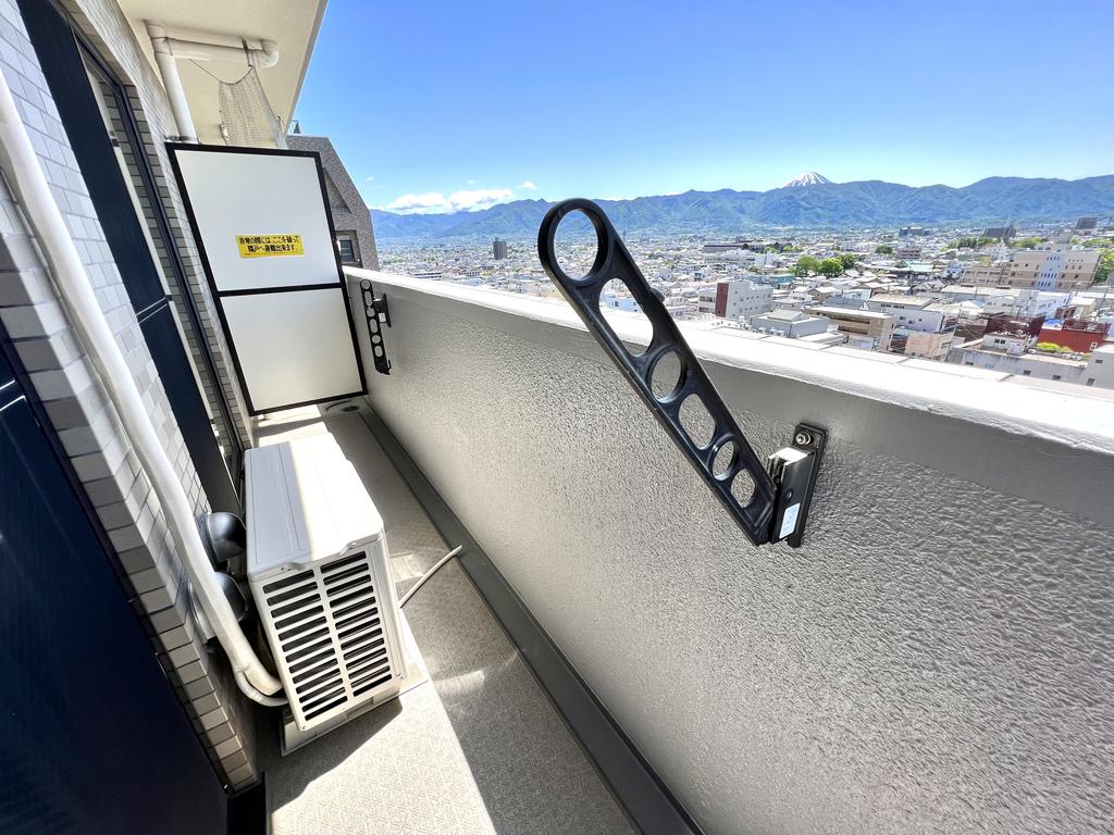 バルコニー　富士山が見えます。
