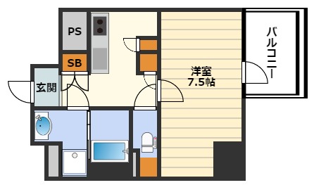 フジマン北梅田の間取り