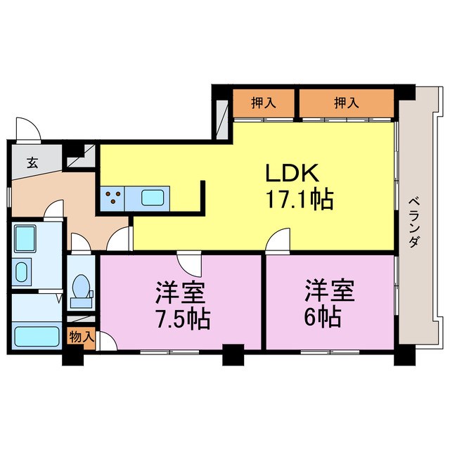 新日半田住吉ビルの間取り