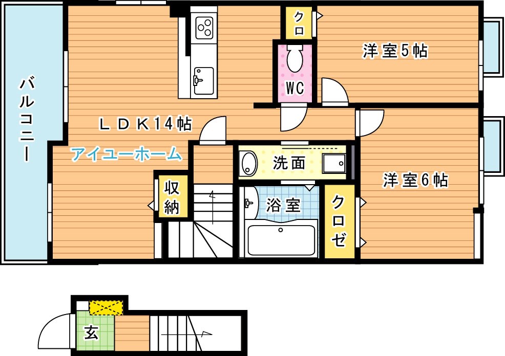 PARKSIDE　COURTI（パークサイドコートI）の間取り