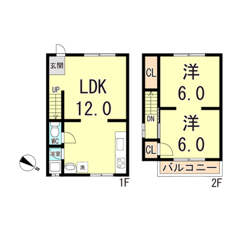 一ノ谷テラスハウスの間取り