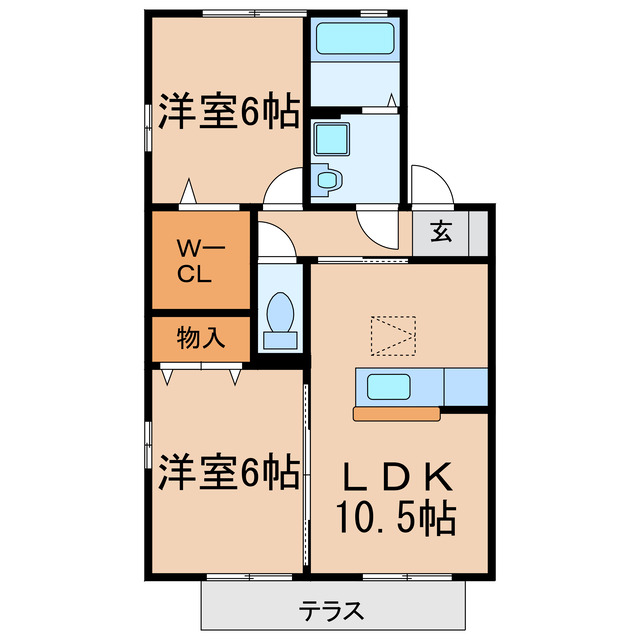 シャルマン（勝川町２）の間取り