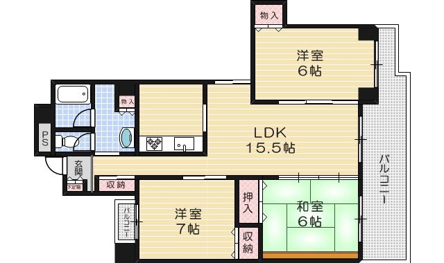 第IIハイツライラックの間取り