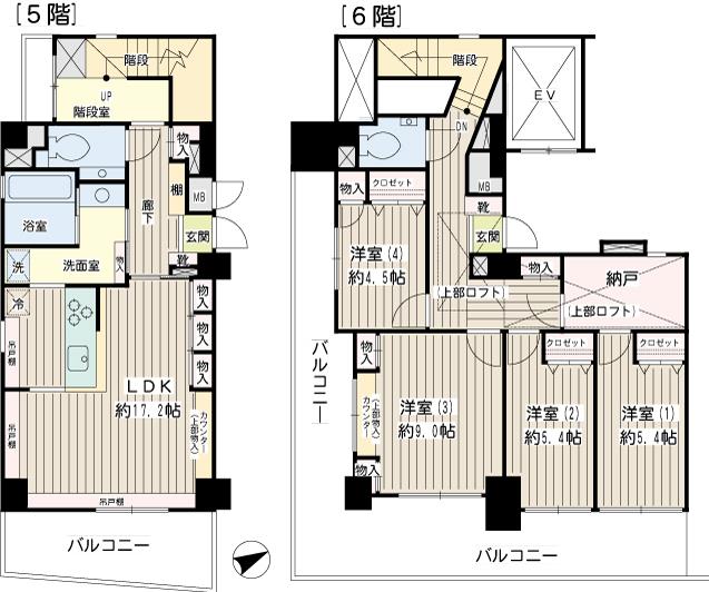 ウィング本牧の間取り