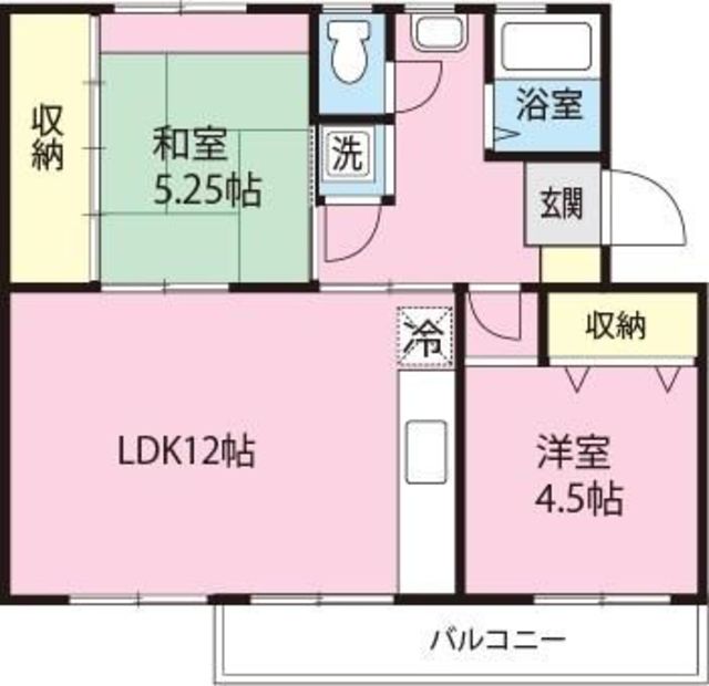 柏町団地　１５号棟の間取り