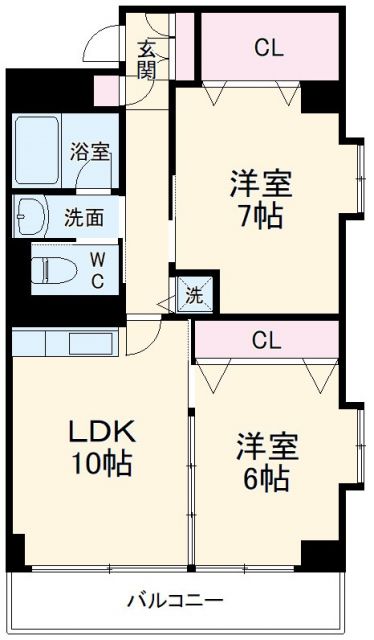 一宮市大和町馬引のマンションの間取り