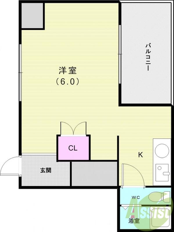 神戸市西区枝吉のマンションの間取り