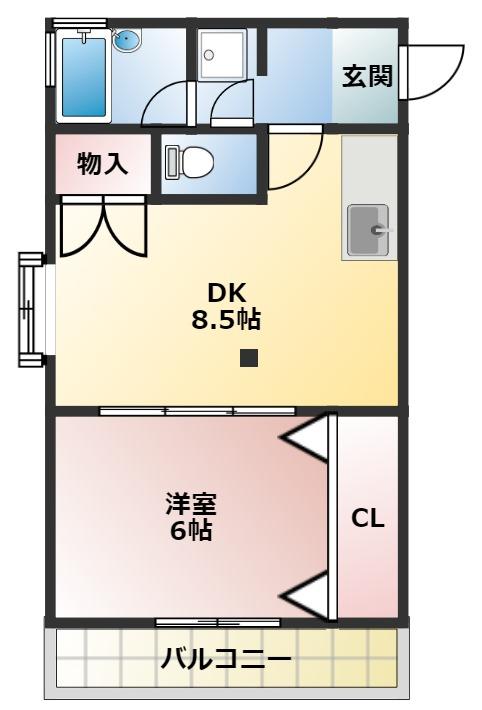 サンハイツ五才美の間取り