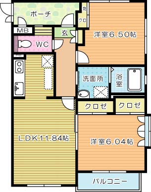 【高峰ポロニアの間取り】