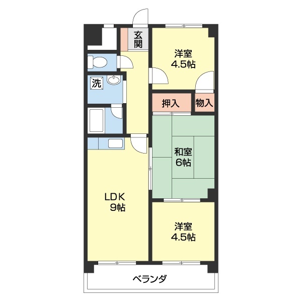 ベルシャイン名草の間取り