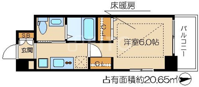 エステムプラザ京都三条大橋の間取り