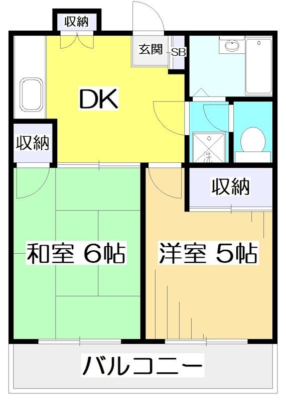 市川マンションの間取り