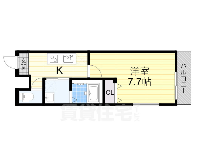 フジパレス三津屋南の間取り