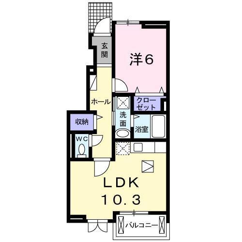 ［大東建託］メゾンソレイユIIIの間取り