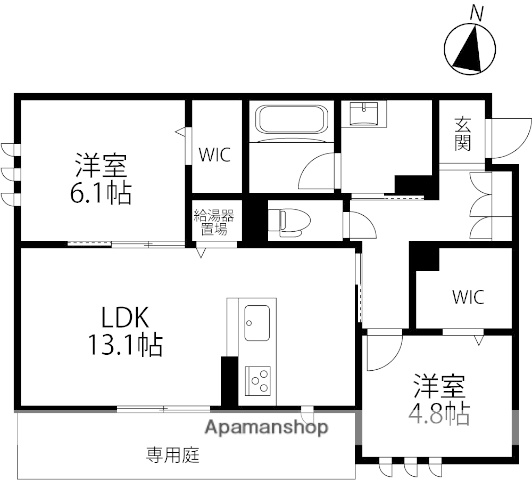 ファミーユ金沢八日市の間取り