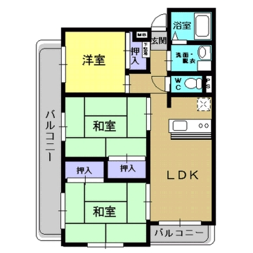 エクセル川元の間取り