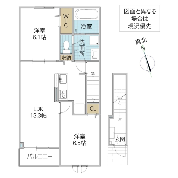 グラースSAM Iの間取り