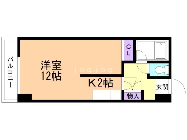 札幌市中央区南一条西のマンションの間取り