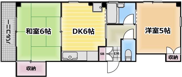 江東区亀戸のマンションの間取り