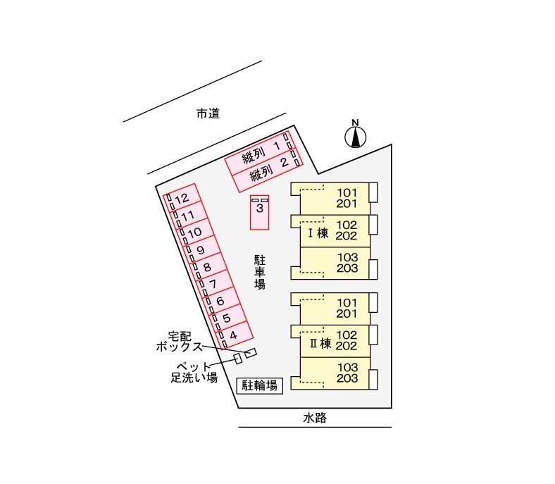 【中間市長津のアパートのその他設備】