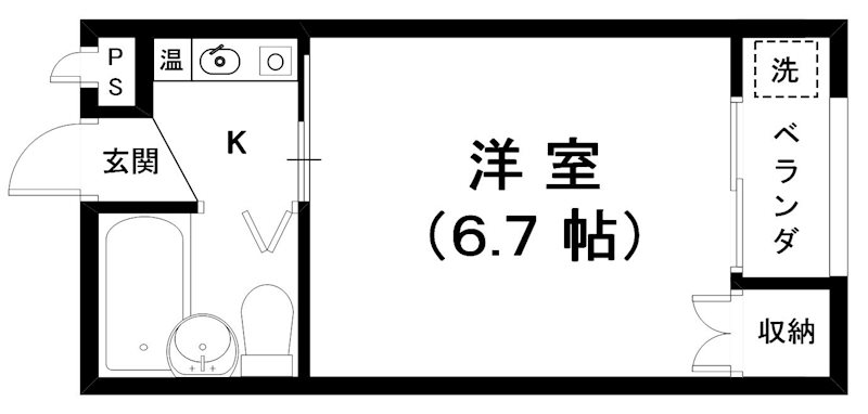 モアフィール若葉の間取り