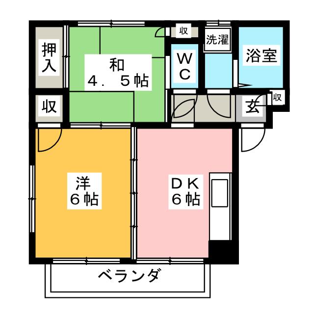 イーストハイツの間取り