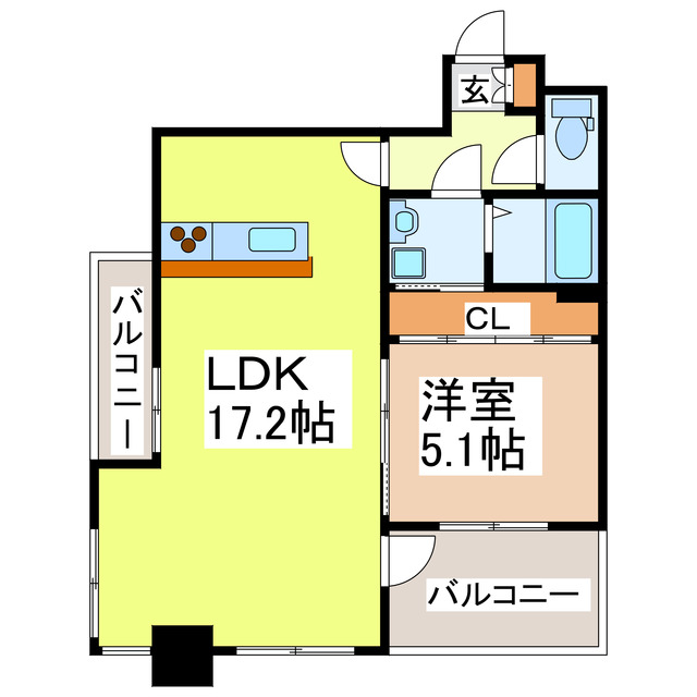 アレンタワー新八代の間取り